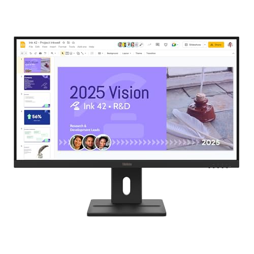Lenovo ThinkVision E27Q-40 Monitor (Lenovo ThinkVision E27Q-40 - Monitor a LED - 27 - 2560 x 1440 QHD @ 100 Hz - IPS - 350 cd/m??² - 1500:1 - 4 ms - 2xHDMI, DisplayPort - altoparlanti - nero corvino