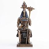 Veronese Design 9 1/4 Inches Thoth The Egyptian God of Wisdom Sitting in His Throne Cold Cast Resin Bronze Finish Sculpture