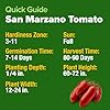 HOME GROWN San Marzano Tomato Seeds 66 Heirloom, High Germination Tomatoes for Indoor & Outdoor Growing Classic Paste Variety for Gardeners & Home Use #4