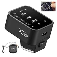 Godox X3-S X3S Kabelloser Blitzauslöser Touchscreen-Blitzsender OLED für Sony Kameras 2.4GHz Drahtlos 1/8000S HSS TTL Tcm Funktion Eingebauter Akku Kamerafernauslöser für Sony