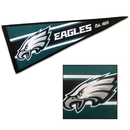 WinCraft Philadelphia Eagles Embroidered and Sewn Pennant