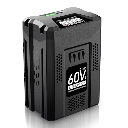 CaliHutt 【Upgrade】 5.0Ah 60-Volt Replace Battery for Greenworks 60V Battery Cordless Power Tools Max Lithium-ion Battery LB60A00 LB60A02 LB60A03 for Greenworks Pro 60V Batteries Repalcement