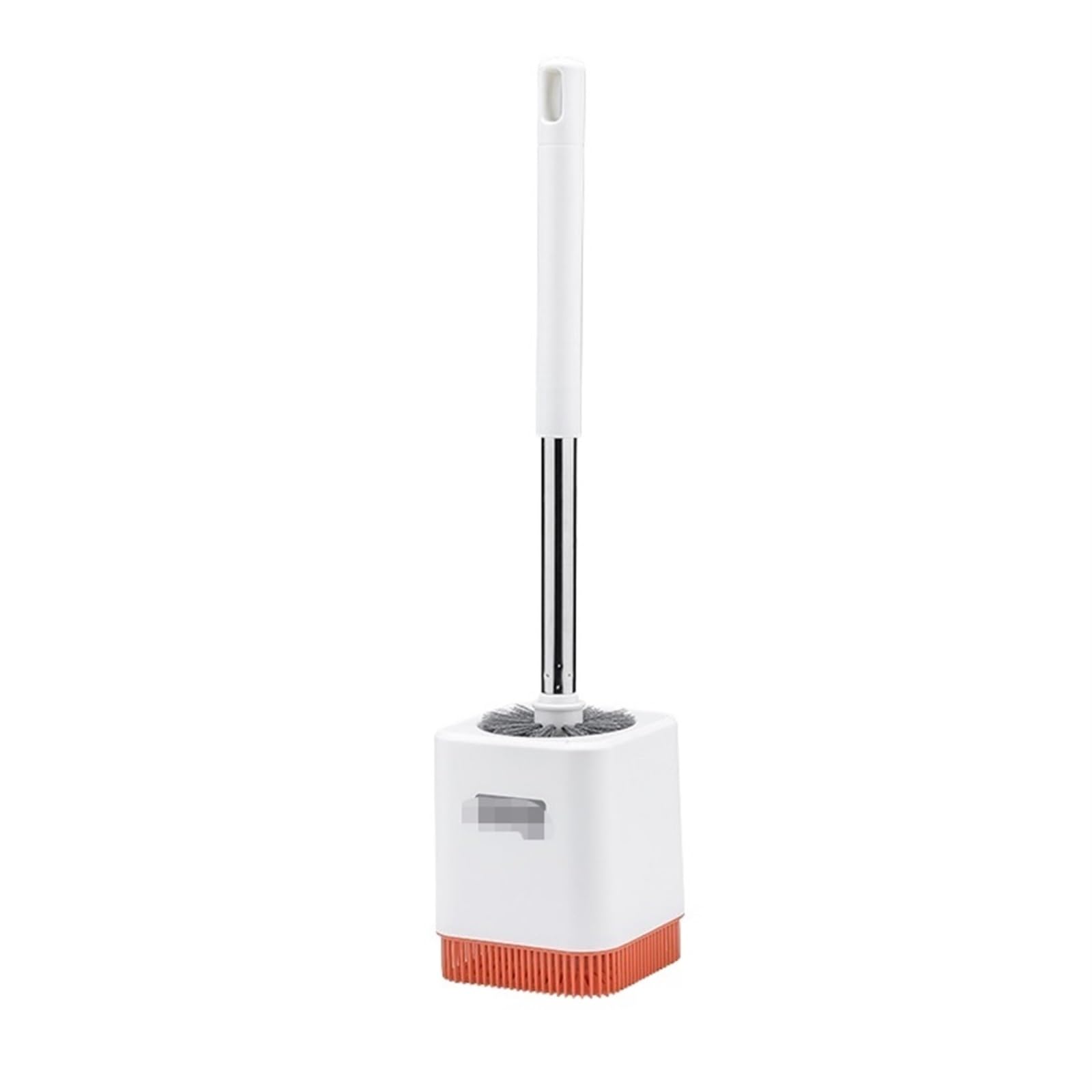 OUYUE Toilet Brush Space Saving Toilet Bowl Brush And Holder With Solid Handle And Durable Bristles Scrub With Holder(Orange)