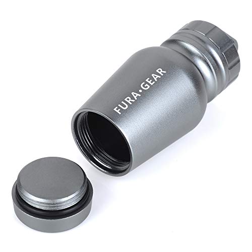 Garrafa de Armazenamento, Andoer Cilindro de cápsula de sobrevivência de recipiente de armazenamento