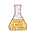 Produktbild Anstecknadeln für Rucksäcke, Magic Scientific Chemical Experiment Test Flasche Brosche Pin Denim Revers Badge - Rot