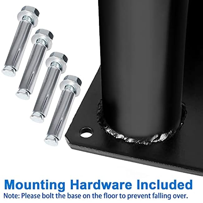 Eapele Barbell Storage Holder for 1 and 2 Olympic Bars EZ-Bars Trap Bars (5 Bars)