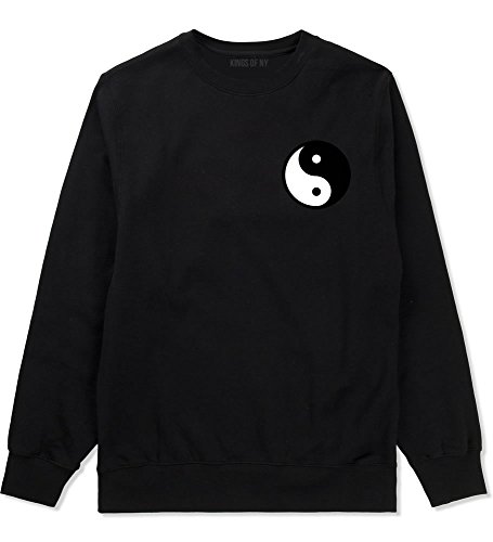 Kings Of NY Yin and Yang Chest Graphic Mens Crewneck Sweatshirt