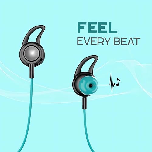 Image of STYLIZE Neckband With Cooper Speaker, C Type Charging, Lightweight, Extra Bass Crystal Sound, 300mAh, BT 5.1, 250H Standby,8H Playtime,Sweat &Water Resistance,Lightweight,Clear Voice(Green)