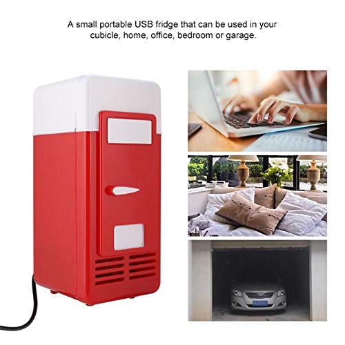 Mini latas de cerveja USB refrigerador/aquecedor de geladeira, geladeira para laptop PC carro de esc