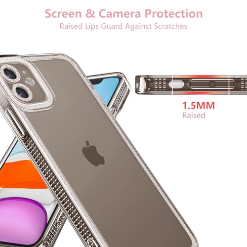 Coque silicone paillettes iPhone 12 transparente grise protection TPU - 2