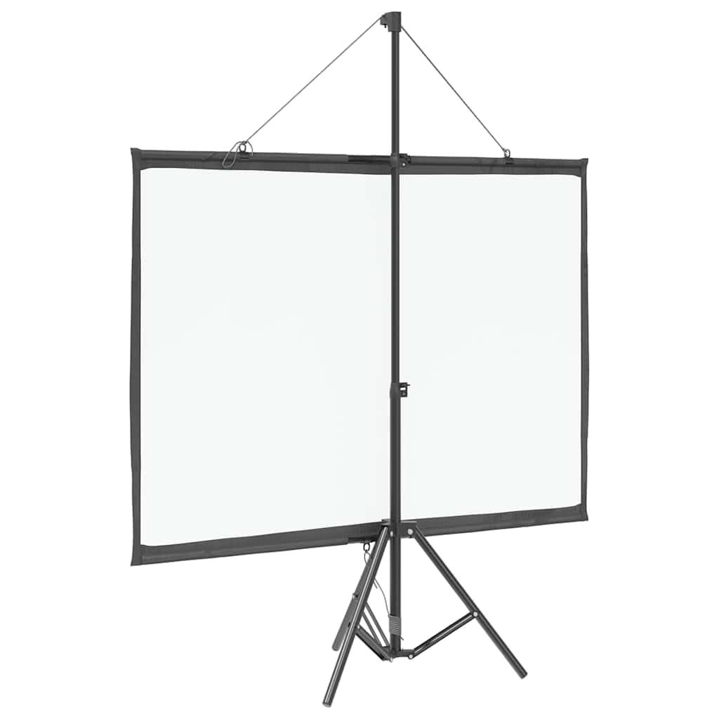 Tidyard Schermo di Proiezione con Treppiede 60 Pollici 4:3,Schermo Proiettore con Supporto Portatile,Tela di Proiezione Portatile,Schermo Proiettore Treppiede,Home Theatre,Film all’Interno e Esterno