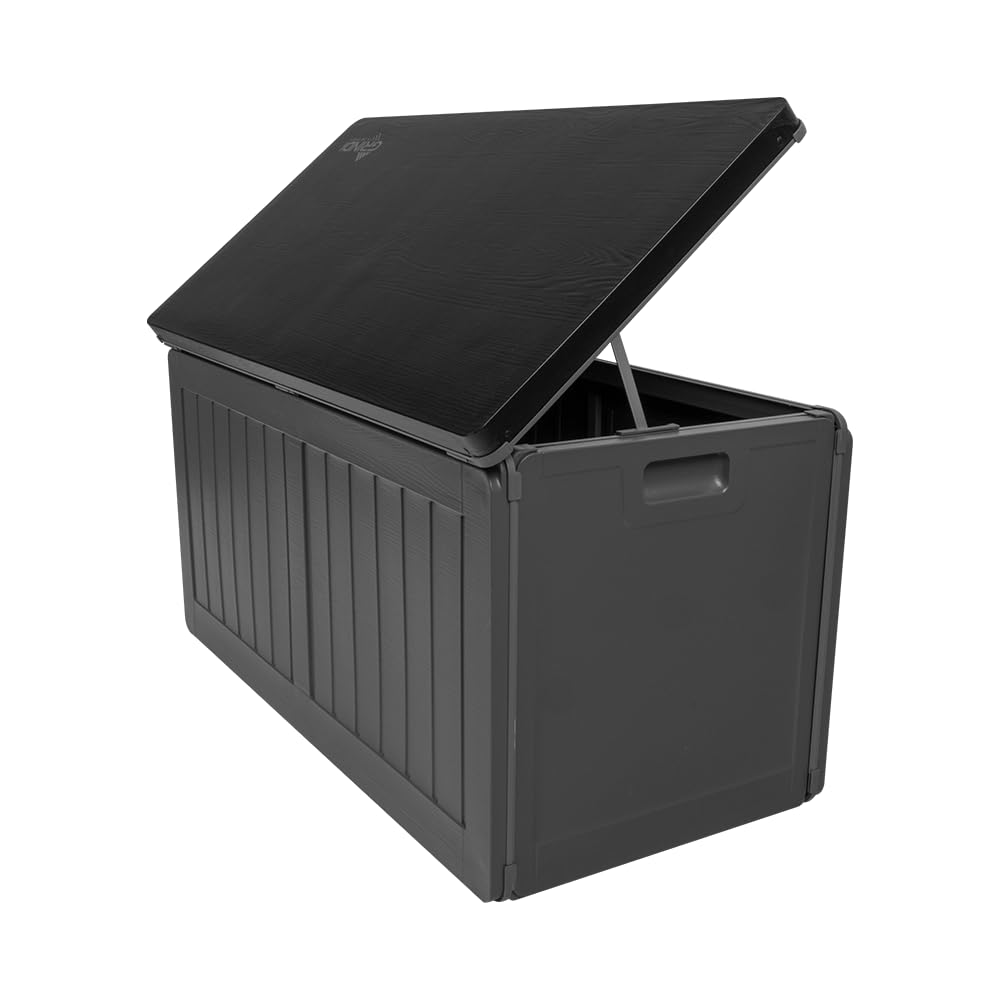 Grindi - Gartenbox 190 L - Auflagenbox wasserdicht Morus - Aufbewahrungsbox mit Deckel Garten - Kissenbox Outdoor wasserdicht - Geräteschuppen - Balkonmöbel - Gartenmöbel - Garten Zubehör