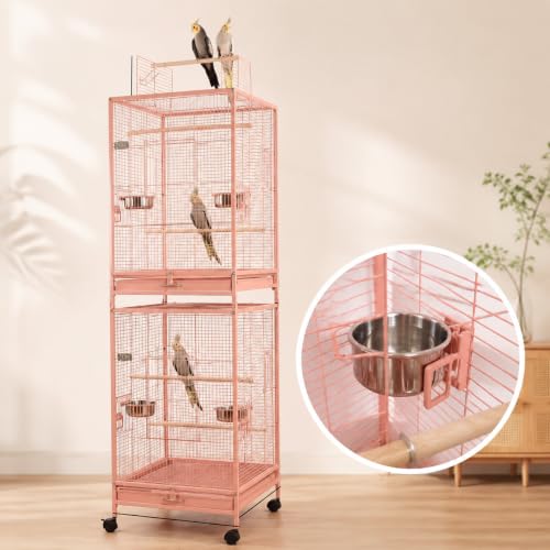 Jaulas para pájaros con ruedas ideales para salones luminosos 6