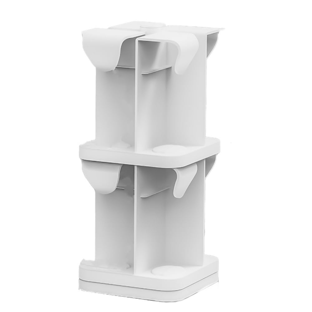 UDSKNV[KSL Mounted Water Dispenser Storage Rack Double-Tier Water Cup Holder Kitchen Countertop Refrigerator Organizer B