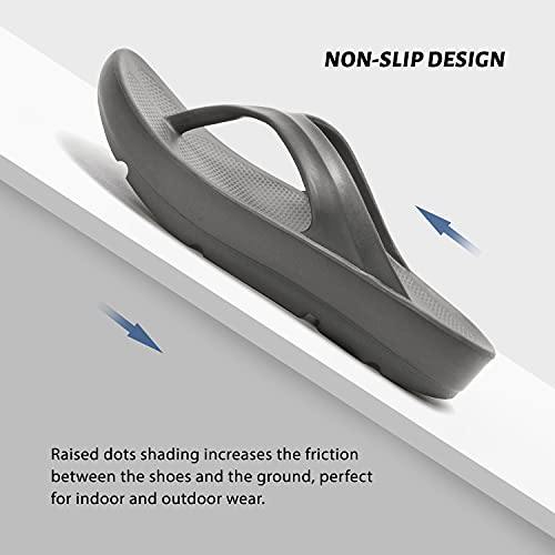 Image of FUNKYMONKEY Women's Comfort Flip Flops with Arch Support - Lightweight EVA Thong Sandals for Walking, Beach, and Daily Wear - Cushioned Footbed & Anti-Slip Sole
