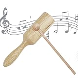 Tonblock-Musikinstrument – Percussion-Guiro-Echolot aus Holz | Pädagogisches Krähengeräusch-Musikspielzeug mit Stock, Einzellautsprecher-Rhythmusinstrument für Kinder und Erwachsene