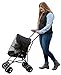 Pet Gear Travel Lite Plus Stroller, Compact, Easy Fold, No Assembly Required, Black Onyx, AM8150BLACK
