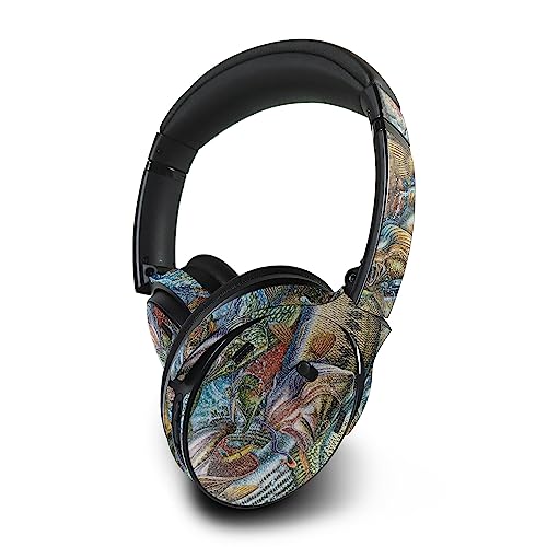 Image of MightySkins Glossy Glitter Skin Compatible with Bose QuietComfort 45 Headphones Action Fish Puzzle | Protective, Durable High-Gloss Glitter Finish | Easy to Apply
