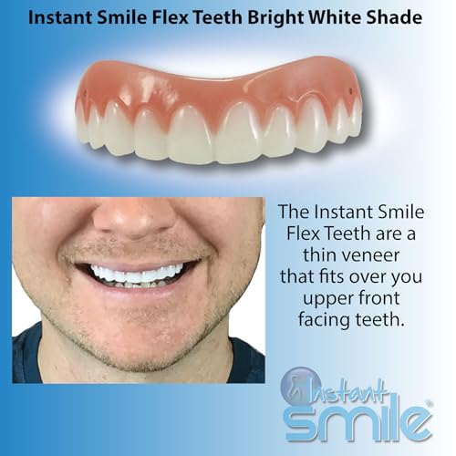 Image of Instant Smile Flex Teeth (Bright White Shade) and Pro Series Tooth Kit - 2 Great Instant Smile Products