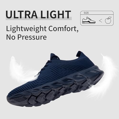 Image of Running Shoes for Men Non Slip Tennis Gym Sneakers Lightweight Breathable Mesh Athletic Shoe Comfortable Casual Workout Walking Shoe for Outdoor Travel Work and Daily Use