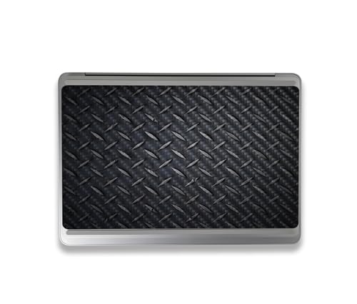 Image of MightySkins Carbon Fiber Skin Compatible with Microsoft Surface Laptop Studio 2 (2023) Full Wrap Kit - Black Diamond Plate | Protective, Durable Textured Carbon Fiber Finish | Made in The USA