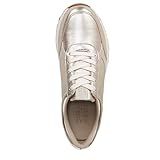 Naturalizer Womens Shay Lace Up Fashion Sneaker Champagne Metallic Leather 7.5 M