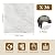 36 Sheet 12" x 12" Vinyl Flooring Peel and Stick Floor Tile Waterproof Vinyl Floor Tiles White Marble Self Adhesive Floor Tiles for Bathroom Kitchen Dining Room, Bedrooms, Cover 36 Sq. Ft