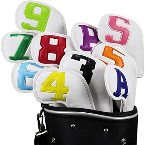 10 Pcs Scott Edward Leather Golf Head Covers Cover