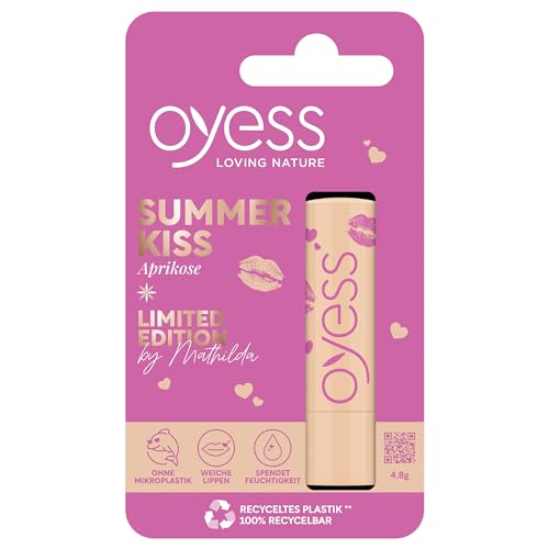 OYESS loving nature Lippenpflege Summer Kiss Aprikose Influencer Edition by Mathilda (1 x 4,8 g)