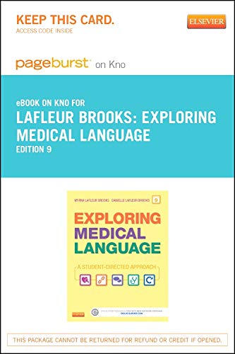 Exploring Medical Language - Elsevier eBook on Intel Education Study (Retail Access Card): A Student-Directed Approach