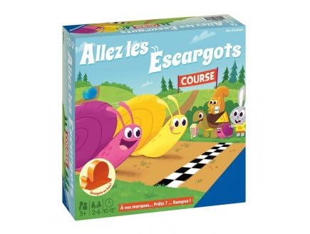 Allez Les Escargots Plateau Parcours Course Animaux En Bois Des Colores Jeu Societe Enfant Maternelle Set Jouet Et Carte - vue 2