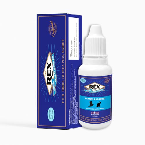Image of Rex Wheat Germ Oil 20 ml | Vitamin E & Omega 3,6 | Pet Skin & Coat Care