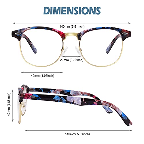 Image of Happy Store CN56 Vintage Inspired Classic Horn Rimmed Nerd UV400 Clear Lens Glasses