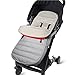 Sacco a Pelo per Passeggino 3 in 1 Coprigambe Universale Sacco Nanna Staccabile Confortevole Caldo Toe Copertura Bambino Impermeabile Antivento Sacco A Pelo Passeggino (Grigio scuro)