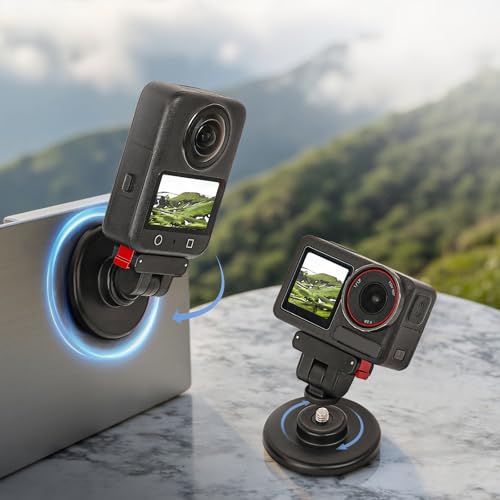 Adaptador de cámara con base de liberación rápida de 180 grados para Action 5Pro 4 3 2 3