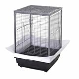 GarveeLife Small Bird Cage, 24 Inch Bird Cage, Parakeet Cage with Slide-Out Tray and Handle for Parrot Cockatiels Budgies Finch Lovebirds Pigeons, Black