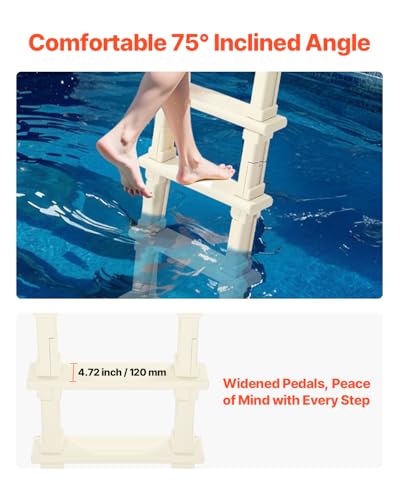 Escalera para piscina VEVOR 5 peldaños con barandales miniatura 4