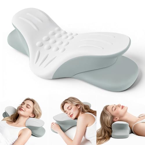 DIIKEN Cervical Neck Pillows,Orthopedic Roll Pillow for Neck Pain Relief,Sleeping