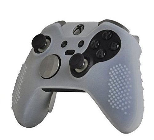 E-MODS GAMING White Flexible Sillicone Protective Skin Protective Case Cover for Xbox One ELITE Controller