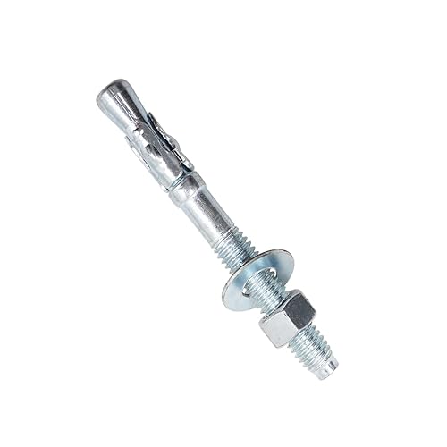 Kit de anclaje de cuña de acero al carbono de 38 x 3-12 pulgadas para cemento de hormigón, pared, suelo, cubierta, soporte de base de cerca, poste