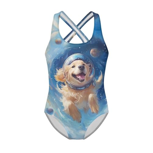 Image of One Piece Swimsuit Girls Cross-Back Bathing Suit 5-14Y Kids Swimwear Cute Swimsuits Sleeveless Bathing Suits