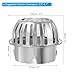 PATIKIL Dome Gutter Guard Filter, 304 Stainless Steel Downspout Strainer, Anti-Blocking Outdoor Gutter Cleaning Tool for Stops Leaves Debris, Fits 3.9-4.1 Inch