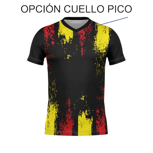 KALLPA SPORT EKALLPA SPORT Camiseta Deportiva de fútbol personalizada. Niños y adultos. Solo Camiseta. Personaliza con nombre, escudo, número y sponsor. (SOLO CAMISETA, MODELO 68)