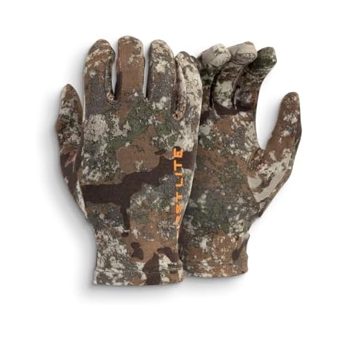 First Lite Aerowool Touch Liner Merino Wool Glove - Lightweight, Touchscreen Compatible Camo Hunting Gloves - First Lite Specter - Large Cover