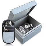 [ SECURITY ASSURED ] Elevate your vehicle's defense with our Faraday Box and Pouch combo, meticulously designed to thwart relay attacks, key cloning, and unauthorized access, ensuring impenetrable protection of your keyless entry car keys. [ QUALITY ...