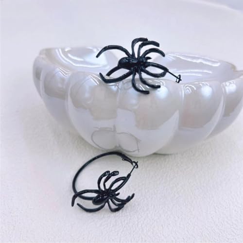 Punk Spider Earrings for Women Spider Hoop Earrings Halloween Spider Earrings for Women4