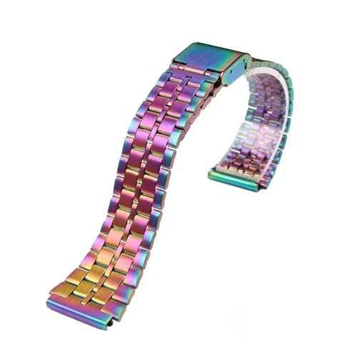 [-ł] CASIO A158 / A159 / A168 /A169 /B650 /AQ230/ 700 NVbN X[ XNGA Vo[ ubN ^ XgbvΉ 18mm t@CX`[ EHb`oh(Colorful 5)