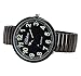 Blekon Collections New Super Large Face Stretch Band Luminous Hands and Numbers Dial Japanese Movement PC21J Fashion Watch (Black/Luminous)