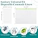 Bedside Commode Liners, 100 Commode Liners and 100 Super Absorbent Pads, Portable Toilet for Adults Universal Fit Most Standard Commode Liners with Absorbent Pads, Porta Potty, Camping Toilet