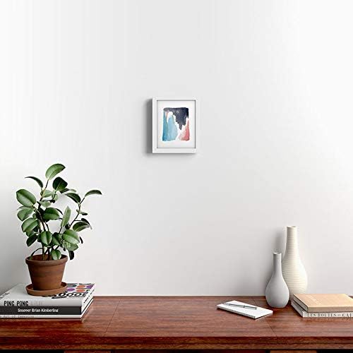 Deny Designs Social Proper Framed Art Print, White Modern (8" x 10"), Moving Mountains